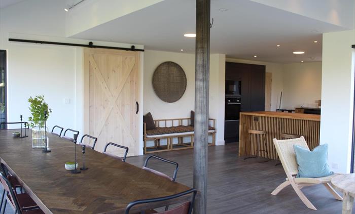 Dining area and kitchen